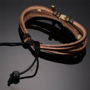 Leather Cross Bracelets Bangles Adjustable Bohemia Chain Bracelet Men JewelOZ