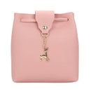 Womens Leather Crossbody Bag Small Deer Pendant Shoulder Bags Purse Messeng T8P1