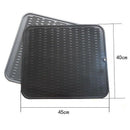 Large Multifunctional Silicone Placemat Dish Drying Mat Kitchen Draining Ta U9U8