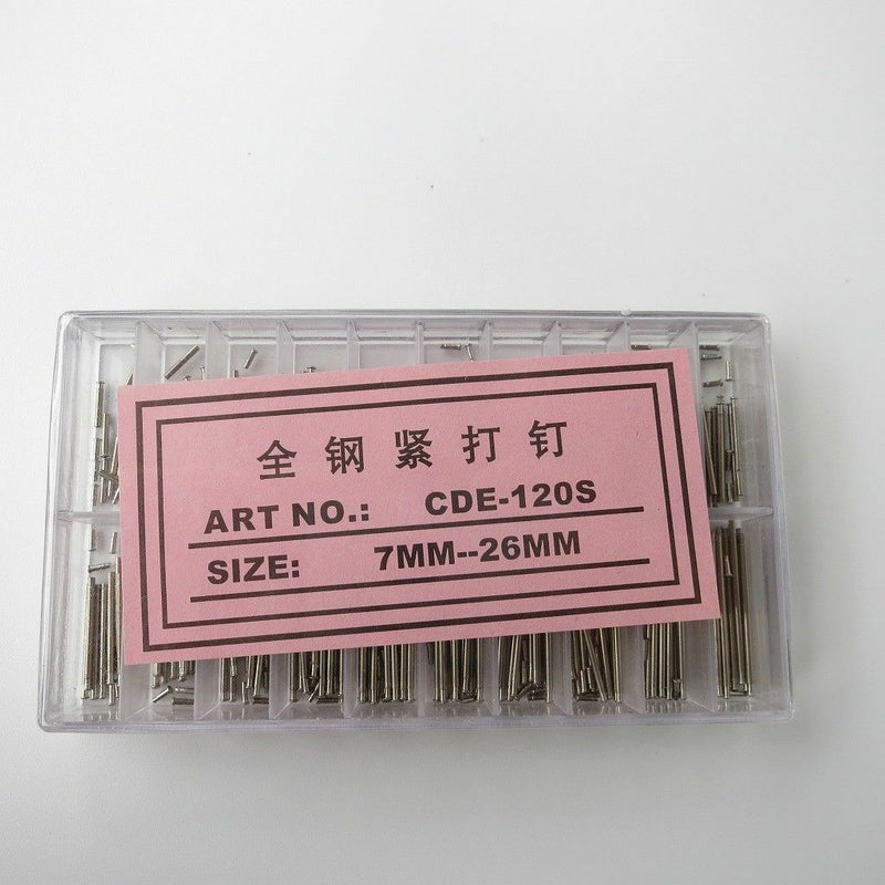 1 Set Watch Band Clasp Buckle Tube Friction Pins Link 7mm-26mm Spring Bar 1.2mm