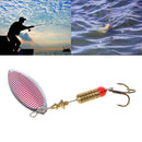 1pc New 6g Fishing Lure Dish Paillette Lures Treble Hook Spinner Fish Bait