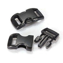 100pcs 3/8"Contoured Curved Side Release Plastic Buckle for Paracord Bracelet Nw
