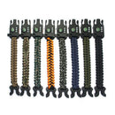 7 in 1 Multifunctional chargeable Outdoor Survival Weaving Bracelet,Umbrell