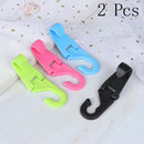 2 Pcs Car Plastic Seat Coat Hook Purse Shopping Bag Hanger Organizer Hold3C