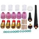 37Pcs TIG Welding Torch Gas Lens Kit Accessories for WP 9 20 25 Tig Welding