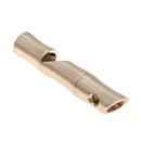 Brass Bamboo Shape Key Chain Whistle SOS Survival EDC Tool A