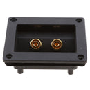 MagiDeal Car Stereo 2way Speaker Box Terminal Round Square Connectors Red