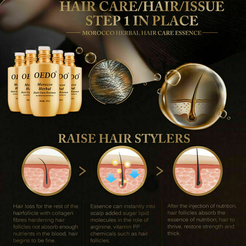 Herbal Ginseng Hair Care Essence Oil Treatment Loss D5B6 Hair Serum Growth H7J2