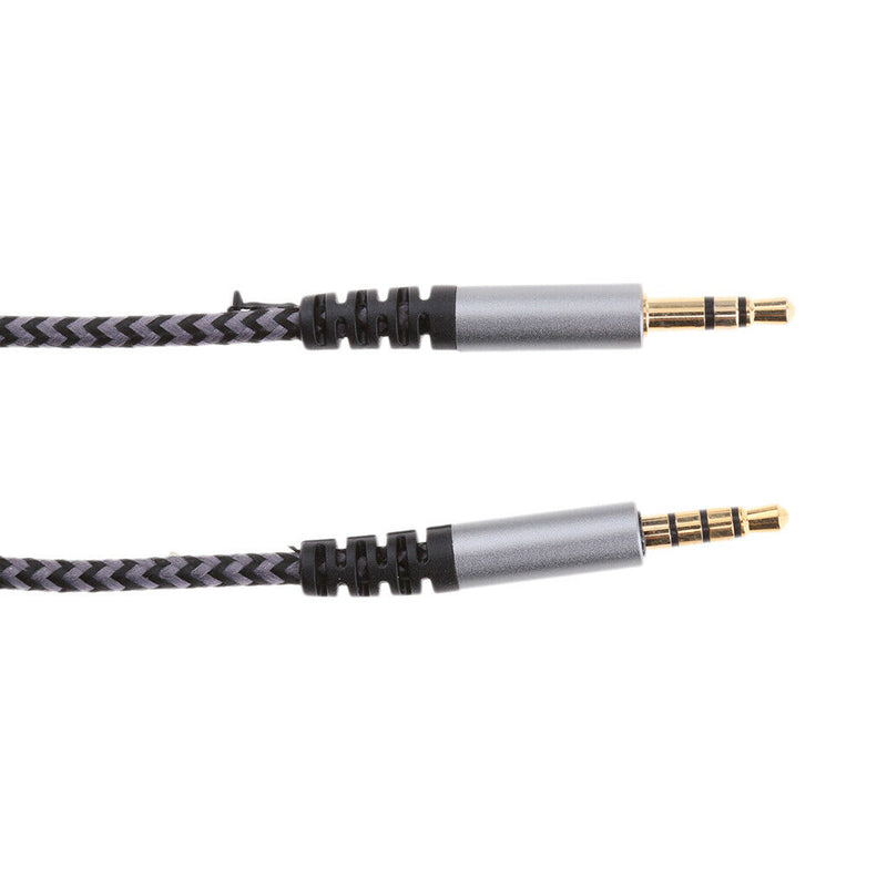 Set of 2 Universal 3.5mm Stereo Jack Audio Speaker Cable w/ Control Volume Line