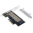 M.2 NVMe SSD to PCIE 3.0 X4 Adapter M Key interface Card with Heatsink for PC