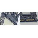 2x mSATA to 2.5" SATAIII Convertor Adapter Card SSD Enclosure Case Aluminium