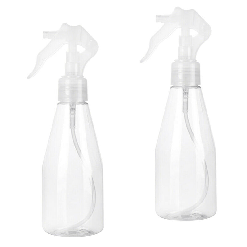 2pcs 200ml Cleaning Clear Travel Empty Spray Bottle Trigger Hand Watering
