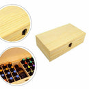 25 Holes Essential Oils Wooden Box 5Ml /10Ml /15Ml Bottles Spa Yoga Club Ar