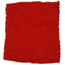 Women Warm Knit Neck Circle Wool Cowl Snood Long Scarf - Red Z4R8