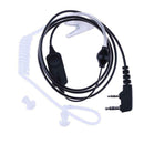 2 Pin Air Acoustic Tube Earpiece Headset for Bao Feng Kenwood Walkie Talkie A