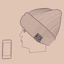 Wireless Bluetooth Music Speaker Heavy Bass Headset Cross Stripe Hat Cap A