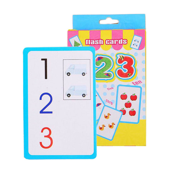 Flash Cards Numbers Flashcards Set Preschool Kids Educational Counting Learning
