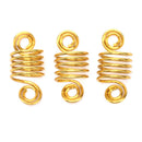 160pcs/set Hair Coil Dreadlocks Beads Cuffs Braiding Clips Twisted Braid N~S