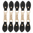 5 Set Black PU Sewing Buckle Hook and Eye Clasp for Clothes Sewing Fastener