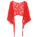 Sexy Belly Dance Dancing Lace Blouse Choli Top Bra Dancewear Costumes-Red
