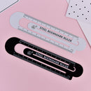 1X 12cm steel ruler metal ruler Metal bookmarks SchoolSuppliesDrawingPaintingLJ