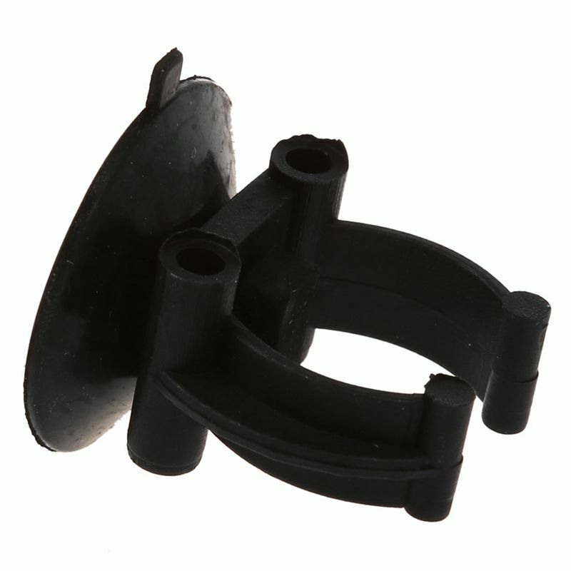 Aquarium Fish Tank Suction Cup Glass Cover Plastic Clips Black 10 Pcs H6G4