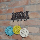Cast Iron Dog Door Key Hook Pastoral European Retro Wall Hanging Coat Creat W9Q7