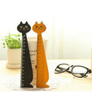 Black Korea  Cat Kitty Face Stationery Wood Ruler Sewing Ruler 1x-PNA Gw