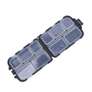 10Fishing LureCompartments Storage Case Box Plastic Fish Lure Bait Tackle Box BX