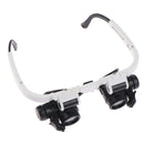 Headband Glasses Magnifier With LED Light 8X 15X 23X Watchmaker Jeweler Loupe Nw