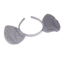 3Pce/set Elephant Animal Zoo Headband Ears Bow Tail Fancy Dress For Kids Gift FT