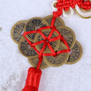 Home Car Decor Feng Shui Chinese knot 10 Lucky Coins Career Wealth Pend Kw