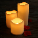 3x Safe Flameless LED Tealight Candles Flickering Candles for Dinner Wedding