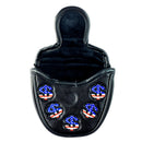 3pcs Custom PU Leather Golf Putter Cover with Multi  Closure