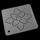 2Pcs Square Flower Embroidery Quilt Template Stencils Drawing Sewing Tools