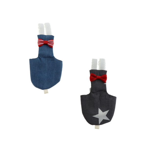 2Pcs Size M Bird Flight Suit Diapers for Macaw, Congo African Greys, Amazons,