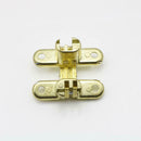 Folding Flush Mounted Table Hinge Polished Brass Cabinet Furniture