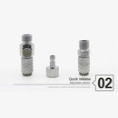 2x Quick Connection Connector Coupler with Air Flow Regulator 1/8 to 1/8 BS B8W6