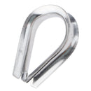 2x 6mm Stainless Steel Marine Wire Rope Eyelet Thimble Hard Eye Protection