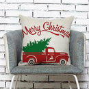 Christmas Pattern Linen Pillowcase Soft Throw Pillow Case Sofa Cushion (7)