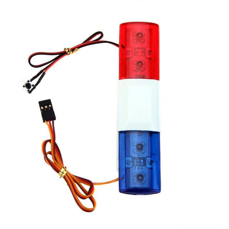Durable Police Night Flash LED Lights Lamp 1:10 1:8 RC Crawler Car Accessory