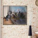 5D DIY Full Drill Diamond Painting Novelty Cat Cross Stitch Embroidery Kits