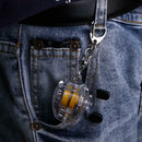 50cm Mini Fish Wheel Key Chain Retractable Fisherman Wheel Pendant Key Ring