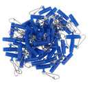 50x High-strength Fishing Line Sinker Slides Slider with Snap for Braid Line