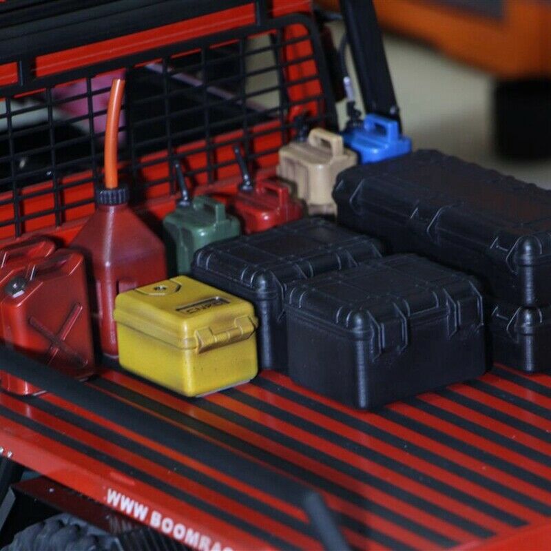 3Pcs Plastic Rc Car Storage Box Decoration Tool for Traxxas Trx4 Axial Scx1 F4P7