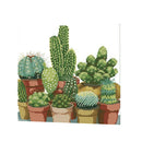 Stamped Cross Stitch Kits With Pre-printed Pattern - Cactuses 14CT 34x35cm