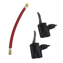 Bikes Pump Dual Head Valve Adapter Connector Inflator Pumping Extension Hose
