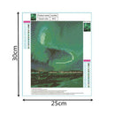 DIY 5D Diamond Painting Magic Green Polar Light for Adults By Number Kits