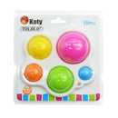 Baby Hand Holding Exercise Board Rattle Puzzle Colorful Development Board