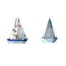2Pcs Nautical Decor Mediterranean Wood Ornament Home Tabletop Party Decor E